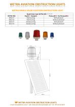 WETRA  SINGLE  SOLAR POWERED  AVIATION OBSTRUCTION LIGHT-3