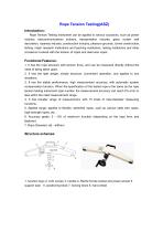 ASZ Rope Tension Tester for Lab use | Wenzhou Tripod instrument-1