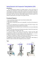 ATH Spring Tester is used to test amount of deformation and characteristic of load relation of extension and compression springs   | Wenzhou Tripod instrument-1