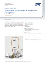 Test Unit for the Determination of Water Absorption - 1