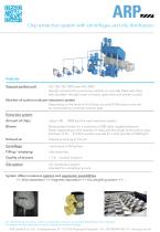 Chip extraction system with centrifuges and silo distribution-1