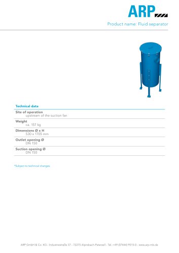 Fluid separator