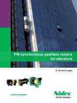 PM synchronous gearless motors for elevators - 1