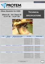 Concentric Clamping Device for Elbows - Elbow Mandrel US Series - 7