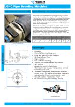 Pipe Facing & Beveling Machine PROTEM US40 - 2