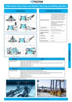 Portable Cutting & Milling Machine - chain clamped - Orbital cutting & beveling maschine PROTEM OCM - 3