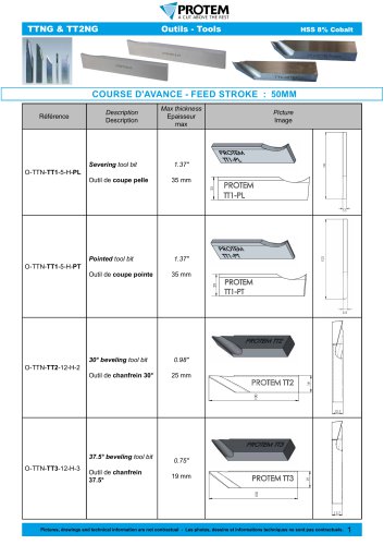 Tools - TTNG and TT2NG range