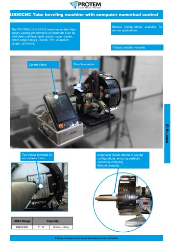 Tube beveling machine with computer numerical control