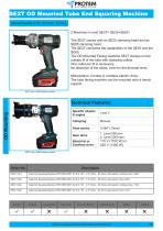 Tube Squaring Machines for Stainless Tubes - Thin walls - PROTEM SE-5