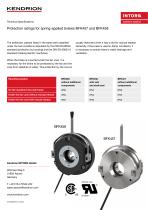 Datasheet | Spring-Applied Brakes - INTORQ BFK458-1