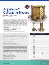 Adjustable Calibrating Sleeves - 1