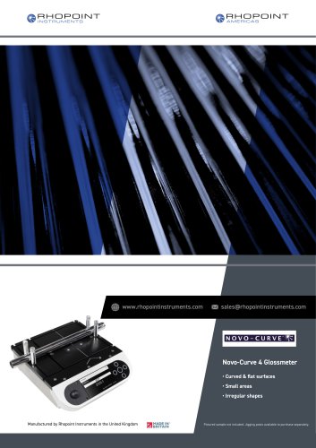 Novo-Curve 4 Glossmeter Datasheet