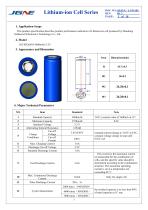 JGCFR26650-3600-3.2V English Specification - 3