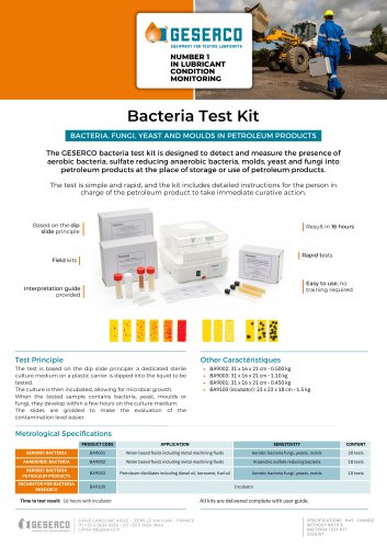 Bacteria Test Kit