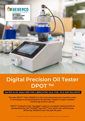 Digital Precision Oil Tester - DPOT ™
