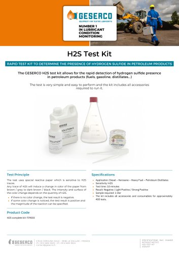 H2S Test Kit