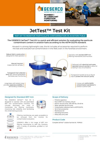 JetTest™ Test Kit