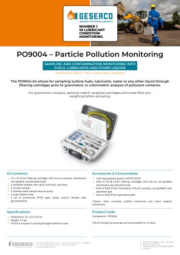PO9004 – Particle Pollution Monitoring
