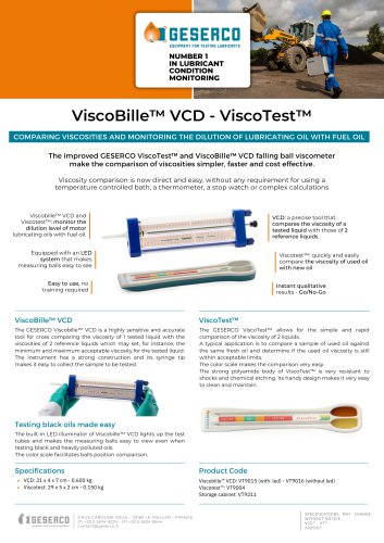 ViscoBille™ VCD - ViscoTest™