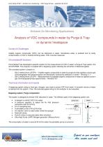 Case Study VOCs analysis in water by Purge&Trap - 1