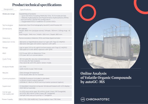 CHROMATOTEC Brochure: autoGC-MS