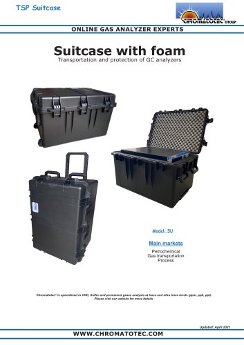 Suitcases with foam