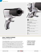 jGun SINGLE SPEED Pneumatic Torque Tool Cut Sheet-1