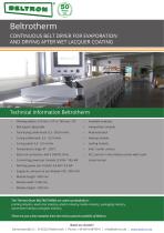 BELTROTHERM CONTINUOUS BELT DRYER FOR EVAPORATION AND DRYING AFTER WET LACQUER COATING-2