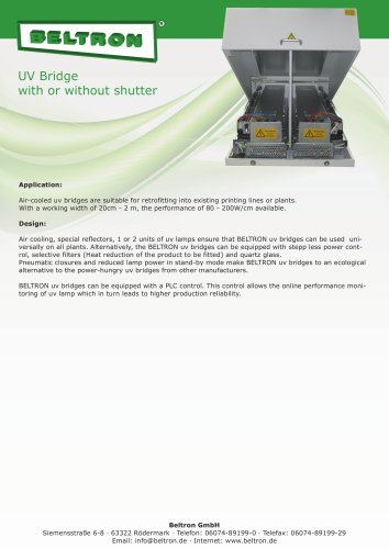 UV Bridge with or without shutter