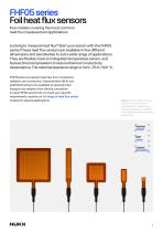 Foil heat flux sensors FHF05 series-2