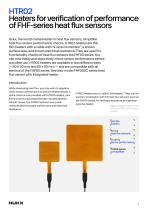 Heaters for verification of performance of FHF-series heat flux sensors HTR02 series-2