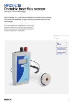 Portable heat flux sensor with read-out unit/data logger HF03-LI19-2