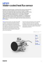 Water-cooled high heat flux sensor engineered for harsh industrial environments HFS01-2