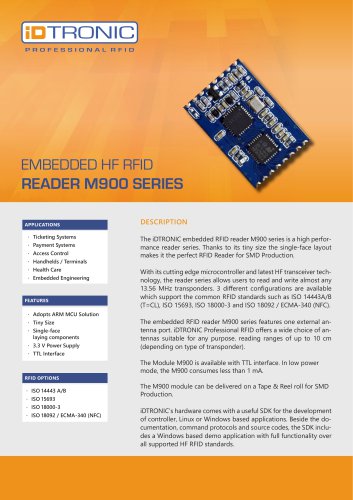 RFID Embedded Modules | HF Module M900 Series