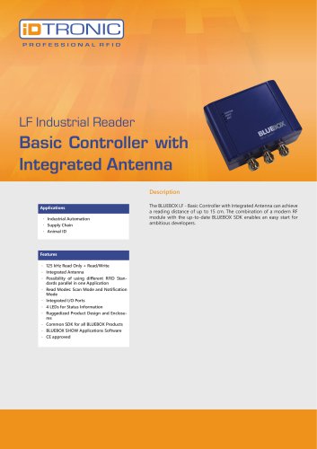 RFID Industrial Readers | BLUEBOX Basic Controller with integrated Antenna