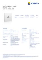 Technical data sheet VARTA pulse neo-1