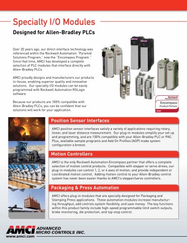 AMCI PLC Modules For Allen-Bradley PLCS & PACS