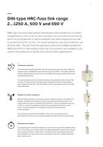 Fusegear DIN-type HRC-fuse links, 2...1250 A gG- and aM-types - 5