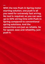 Push-in Spring motor starting solution - 2