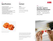 Sta-Kon Push-in Luminaire Disconnect brochure US - 1