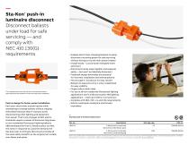 Sta-Kon Push-in Luminaire Disconnect brochure US - 2