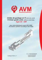 H linear guide units for electric actuators ISO15552 Type 32*60-1