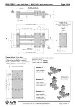 Mini-table with metric screw M6 Type 309A0-3
