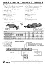 Tables à vis trapézoïdale Leadscrew tables Type 309L - 2