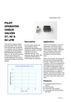 PILOT OPERATED CHECK VALVES