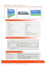 Amongo 42'' Open Frame Industrial LCD Touch Screen Monitor with IR/SAW touch Screen/AMG-42OPSP - 1