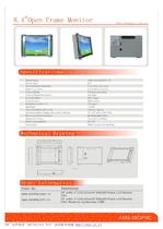 Amongo 8.4'' Open frame touch screen industrial LCD Monitor for NCR ATM Machines - 1