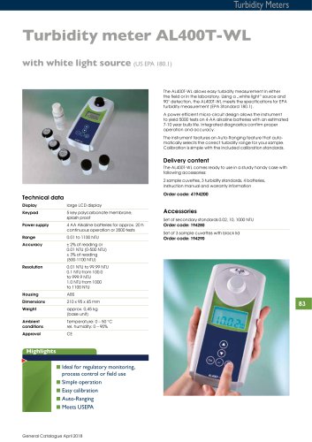 Turbidity meter AL400T-WL