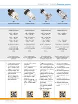 FLUID SENSORS Overview of the Products - 11