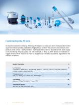 FLUID SENSORS Overview of the Products - 2